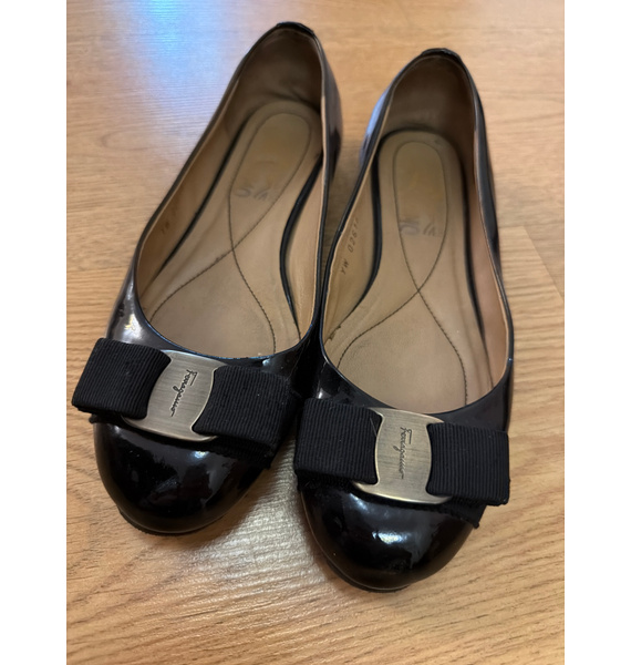 Балетки • Salvatore Ferragamo • Черный