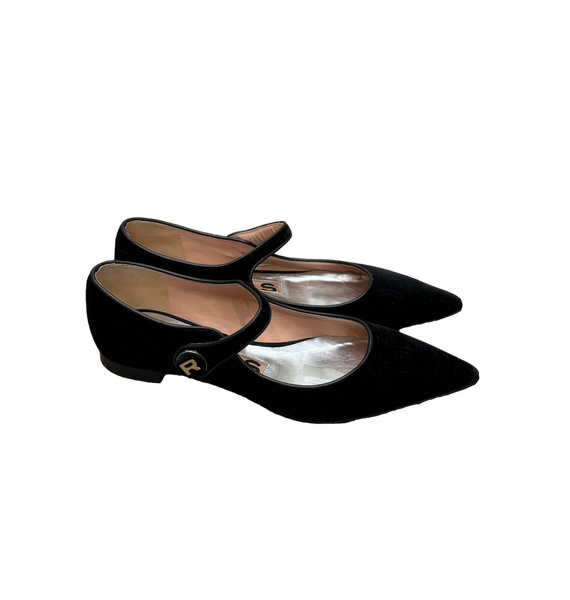 Балетки • Rochas • Черный