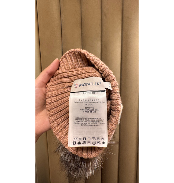 Шапка • Moncler • Розовый