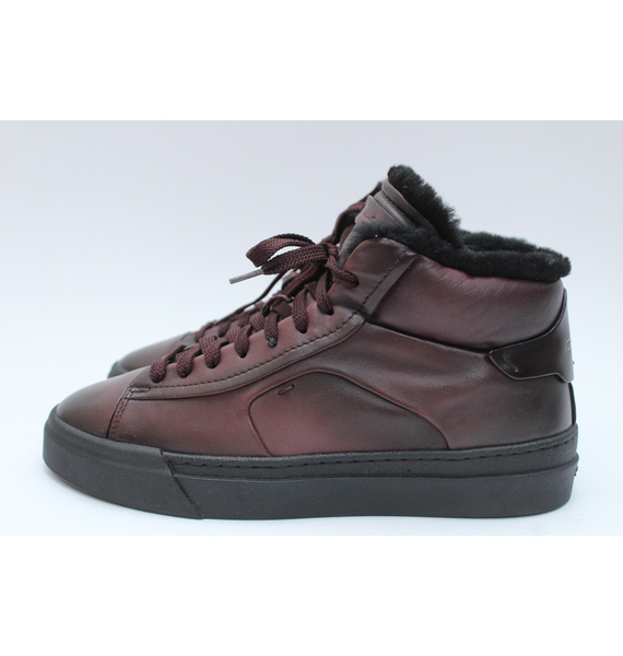 Кроссовки • Santoni • Бордовый