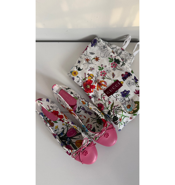 Балетки • Gucci • Розовый