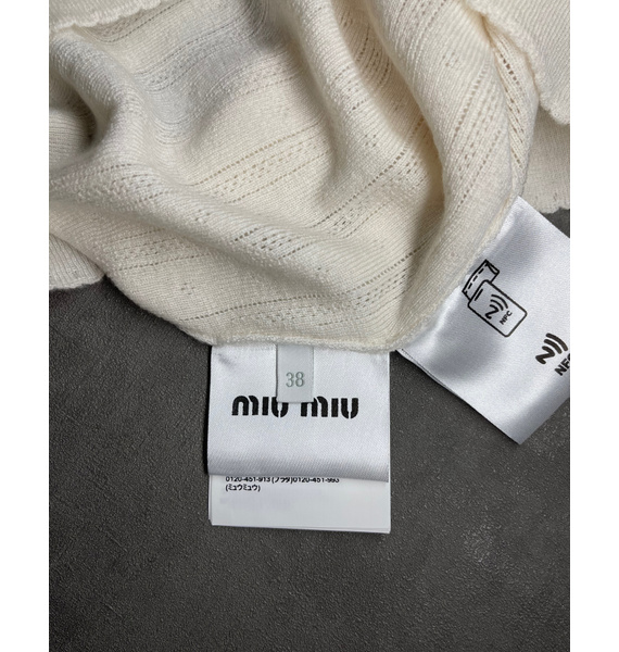 Поло • Miu Miu • Бежевый