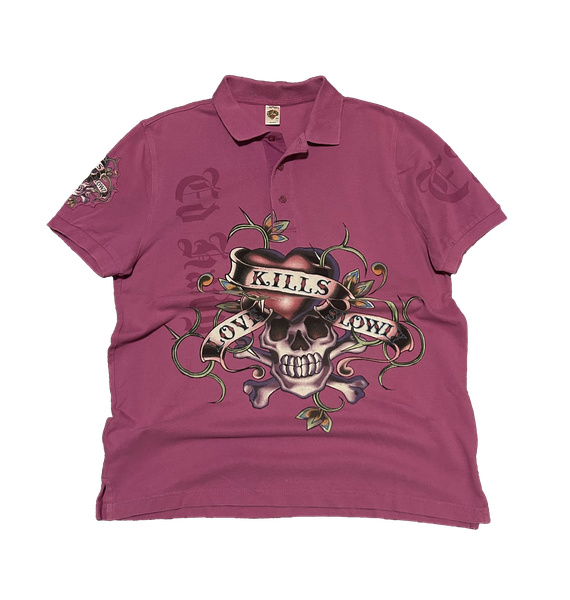 Поло • Ed Hardy • Розовый