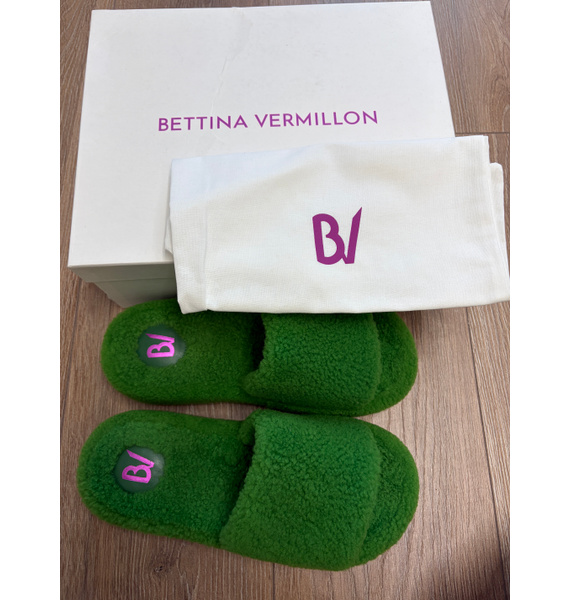 Шлепанцы • BETTINA VERMILLON • Зеленый