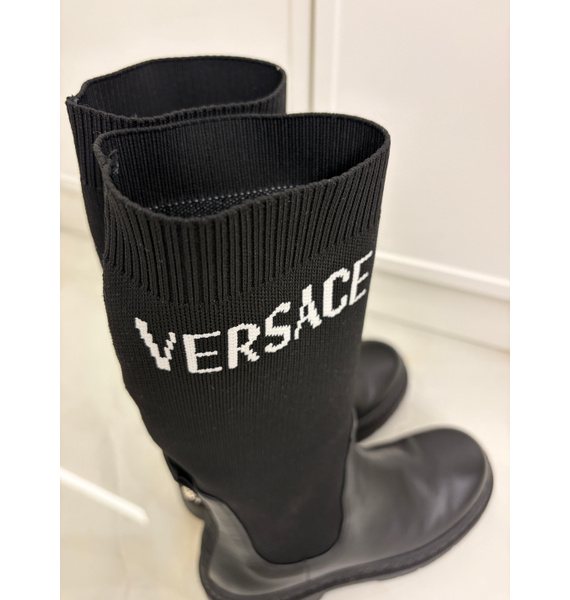 Сапоги • Versace • Черный