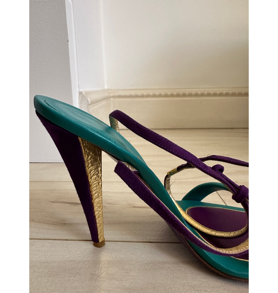 Боссоножки • Salvatore Ferragamo • Зеленый