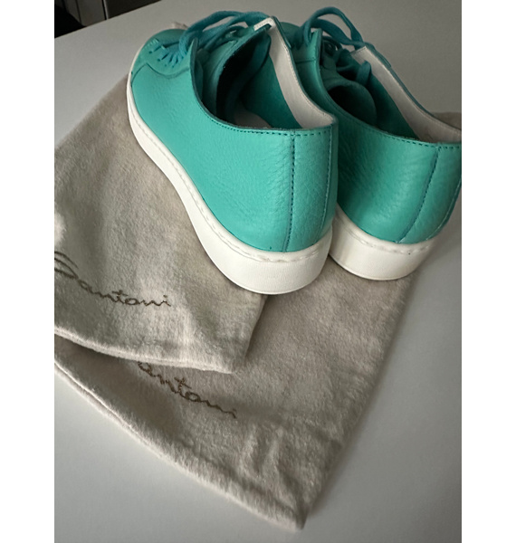 Кеды • Santoni • Бирюзовый