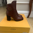 Полусапоги • Tod's • Бордовый