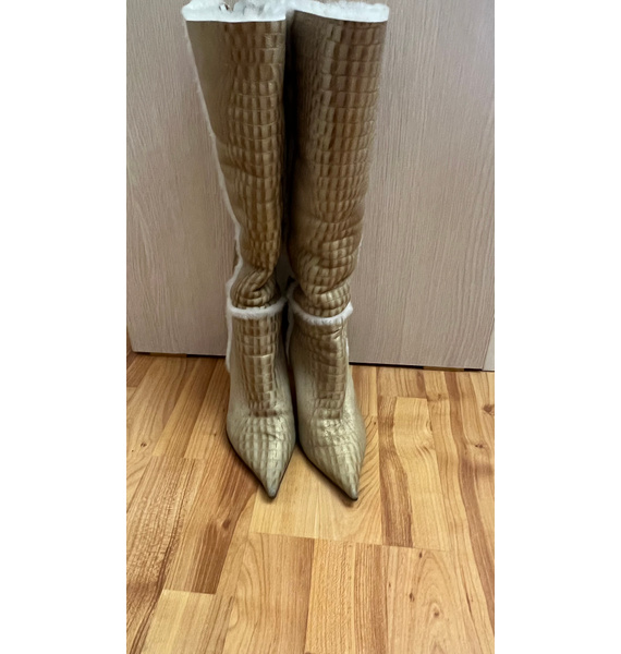 Сапоги • Casadei • Золотой