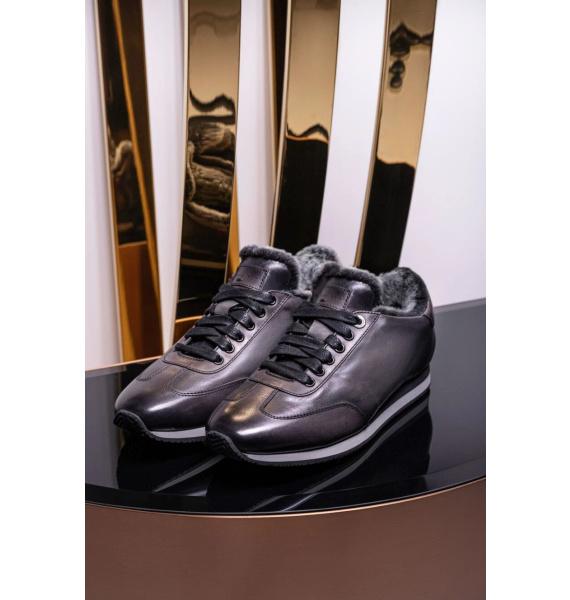 Кроссовки • Santoni • Тёмно-серый