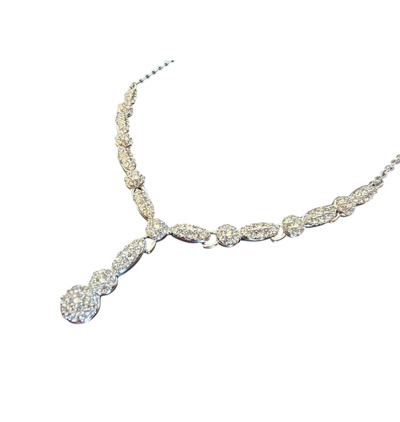 Колье • Swarovski • Серебряный