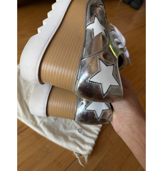 Лоферы • Stella McCartney • Серебряный