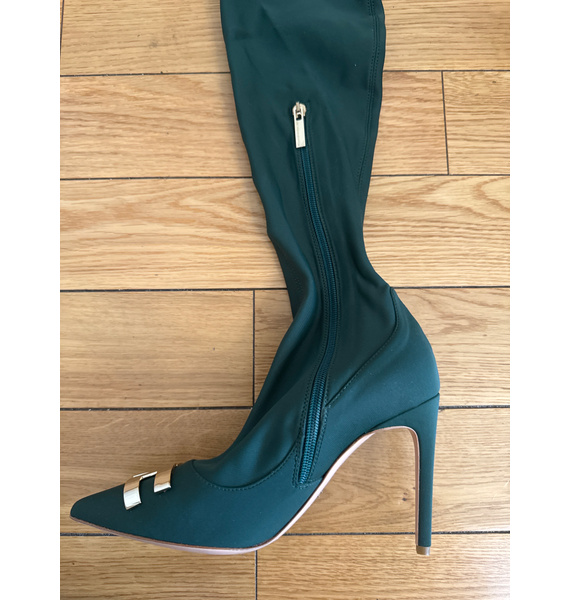 Ботфорды • Elisabetta Franchi • Зеленый