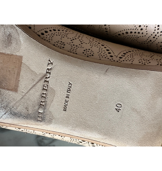 Балетки • Burberry • Бежевый