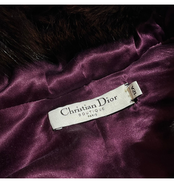 Шуба • Christian Dior • Бордовый