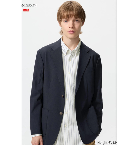 Пиджак • UNIQLO x JW Anderson • Темно-синий