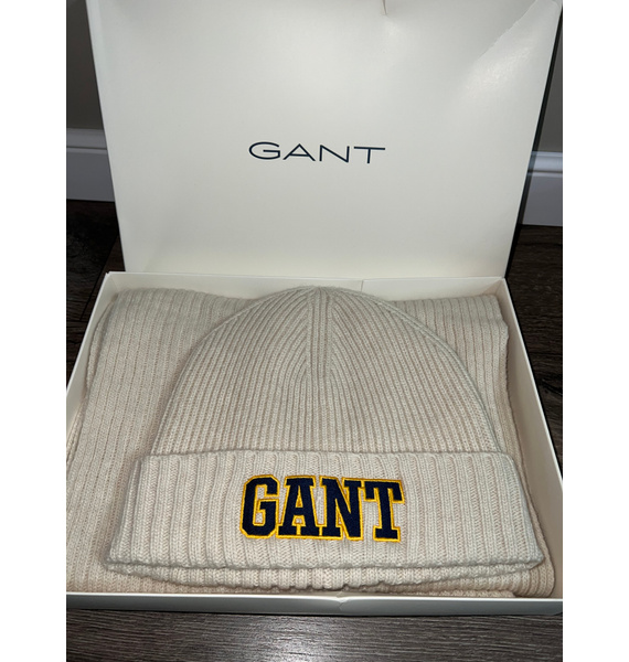 Шапка и шарф • Gant • Бежевый