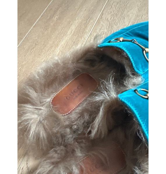 Мюли • Gucci • Бирюзовый