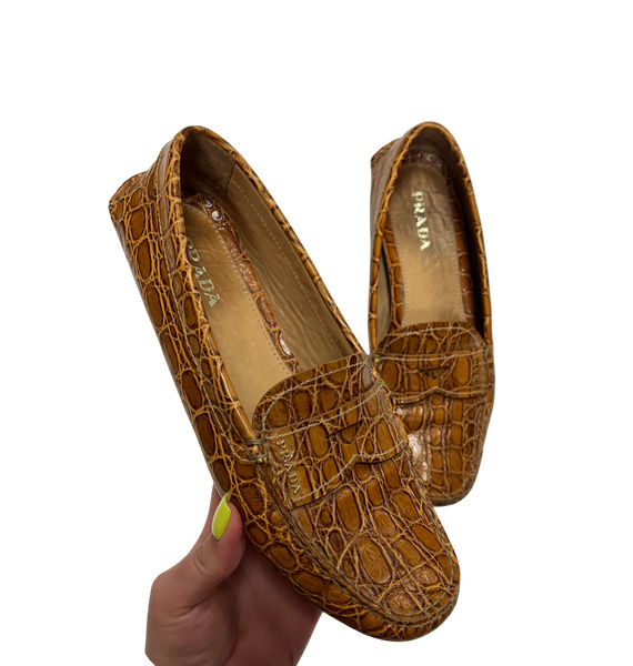 Мокасины • Prada • Горчичный