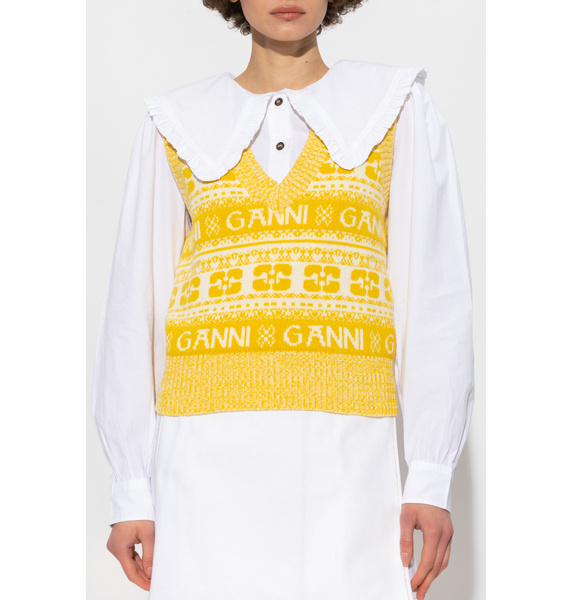 Жилет • GANNI • Желтый