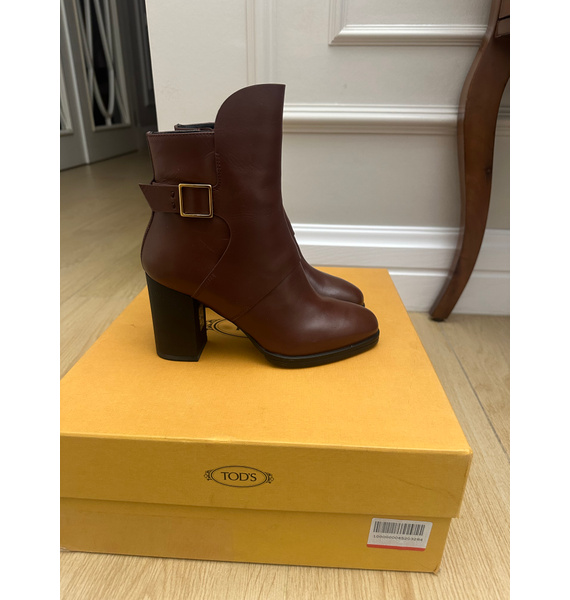 Полусапоги • Tod's • Бордовый