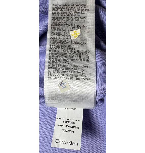 Футболка • Calvin Klein • Фиолетовый