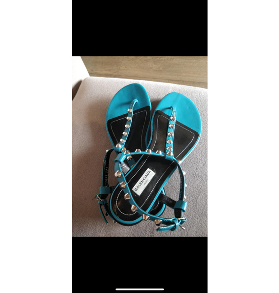 Сандалии • Balenciaga • Бирюзовый