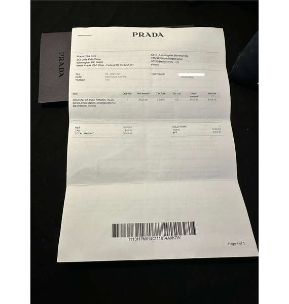 Очки • Prada Eyewear • Белый