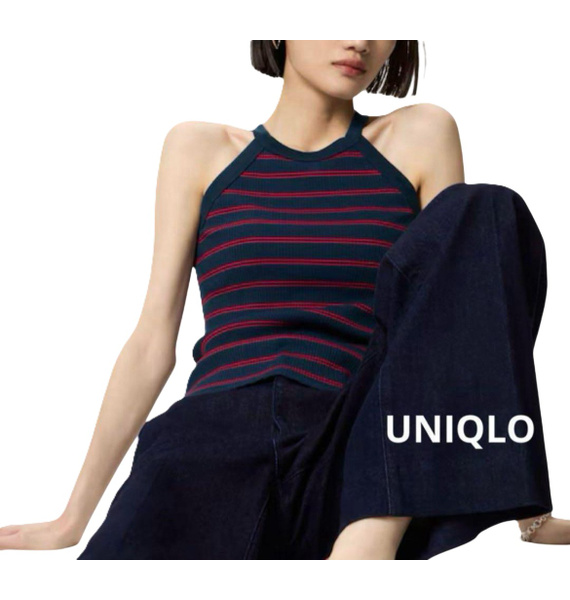 Топ • UNIQLO • Темно-синий