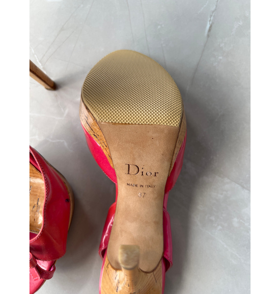 Босоножки • Christian Dior • Коралловый