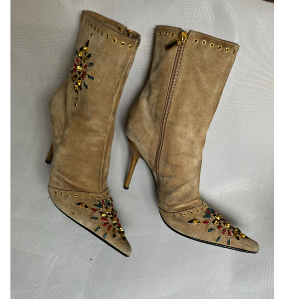 Ботильоны • Casadei • Бежевый