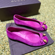 Балетки • Gucci • Фуксия