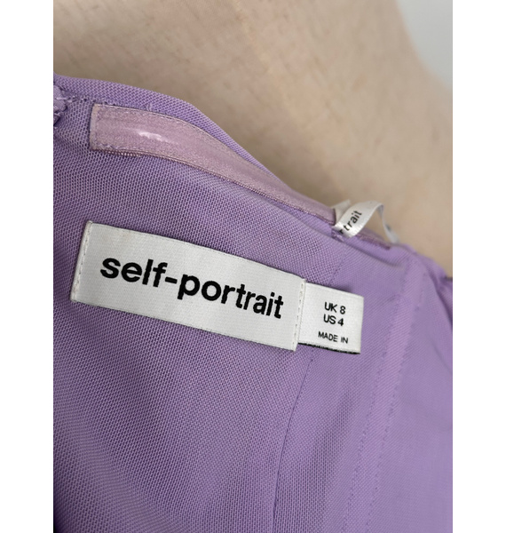 Платье • Self-Portrait • Фиолетовый
