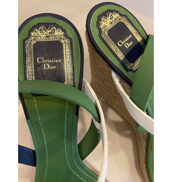 Босоножки • Christian Dior • Зеленый