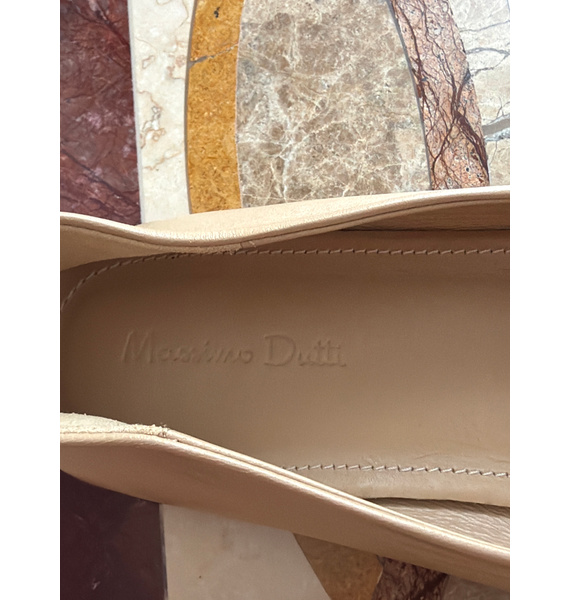 Балетки • Massimo Dutti • Бежевый