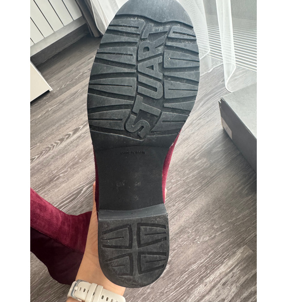 Ботфорты • Stuart Weitzman • Бордовый