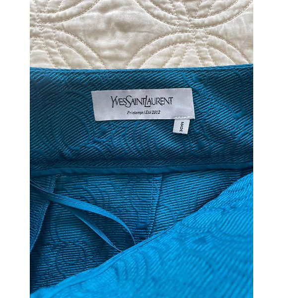 Брюки • Saint Laurent • Бирюзовый