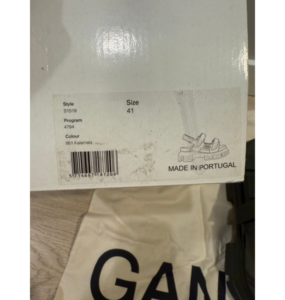 Сандалии • GANNI • Зеленый