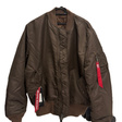 Бомбер • Alpha Industries • Коричневый