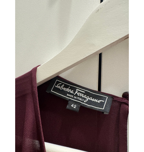 Блуза • Salvatore Ferragamo • Бордовый