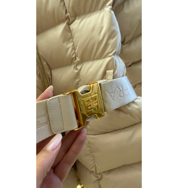 Пуховик • Elisabetta Franchi • Молочный