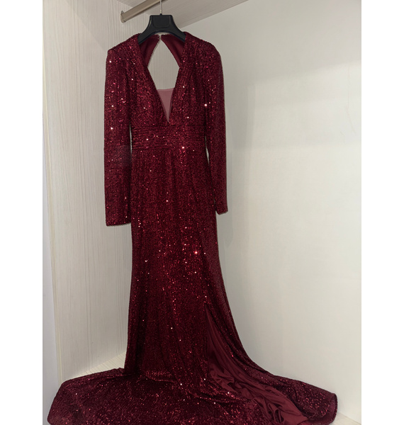 Платье • SHERRI HILL • Бордовый