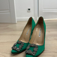 Туфли • Manolo Blahnik • Зеленый