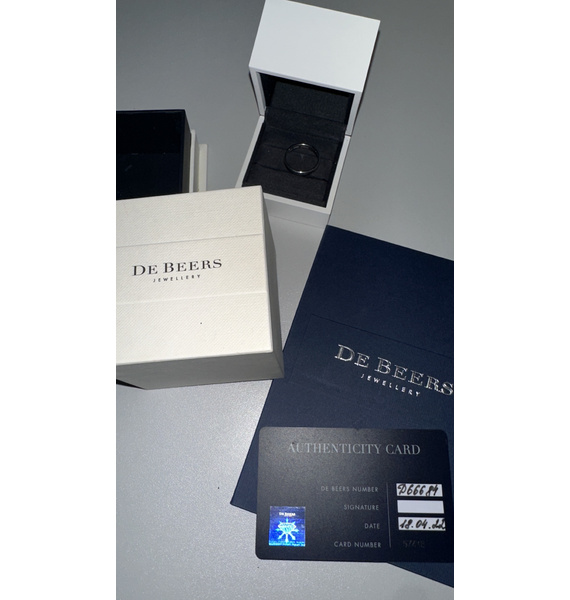 Кольцо • De Beers Jewellers • Серебряный