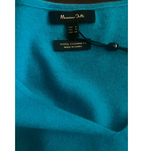 Пуловер • Massimo Dutti • Голубой