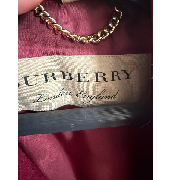 Пальто • Burberry • Бордовый