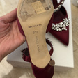 Босоножки • Manolo Blahnik • Бордовый