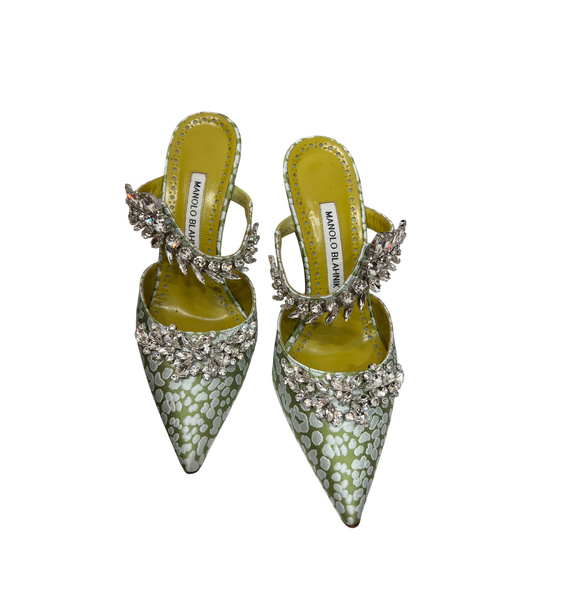 Туфли • Manolo Blahnik • Зеленый