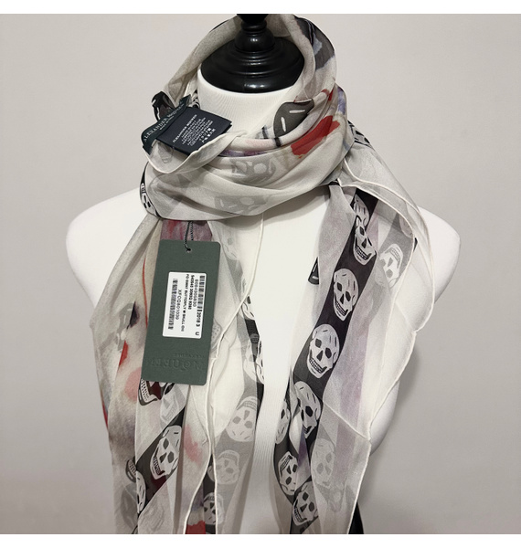 Шаль • Alexander McQueen • Белый