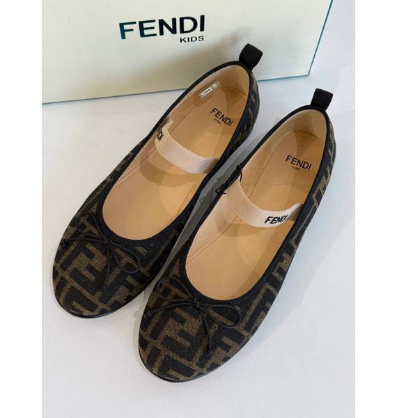 Балетки • Fendi • Коричневый